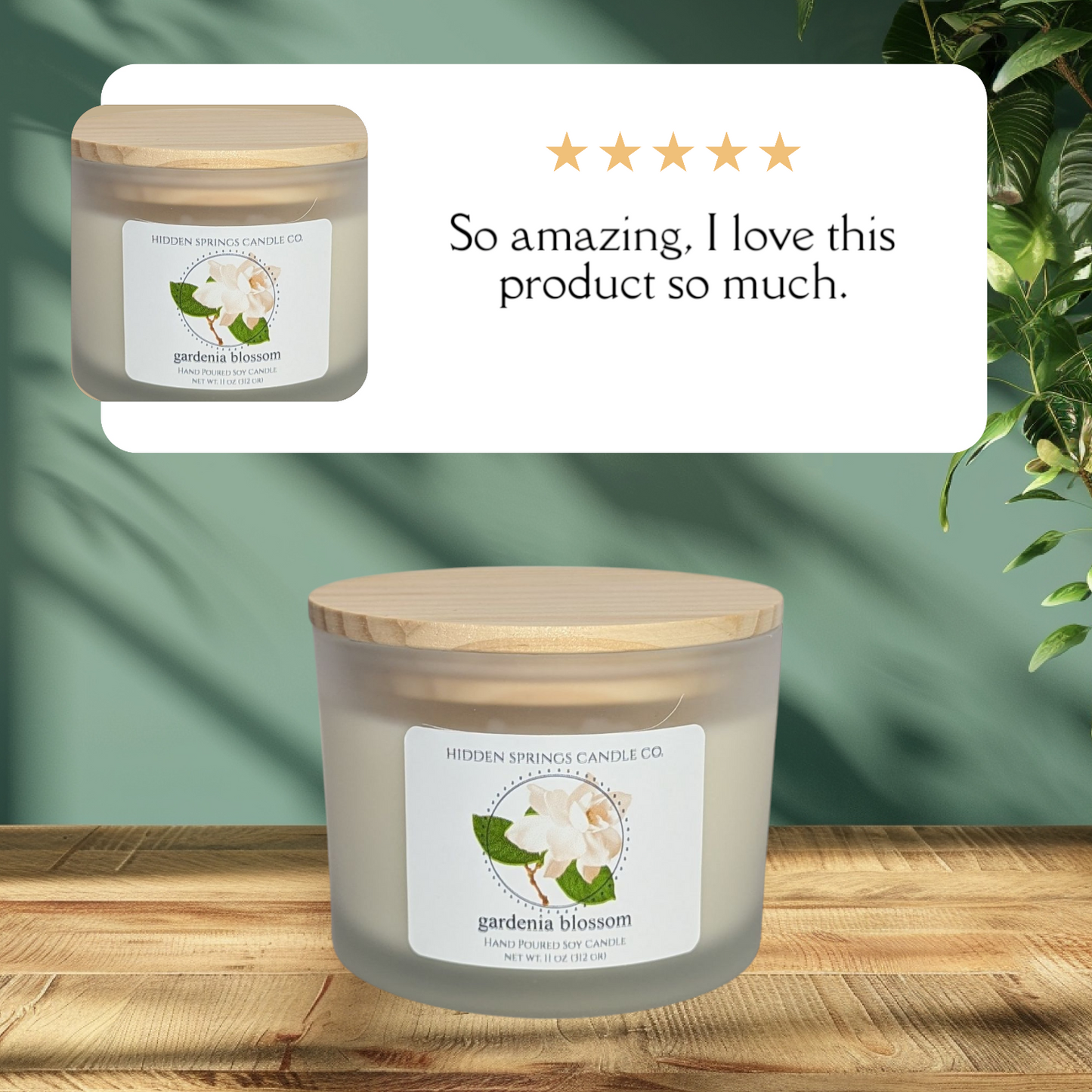 Gardenia Blossom 3-Wick Soy Candle