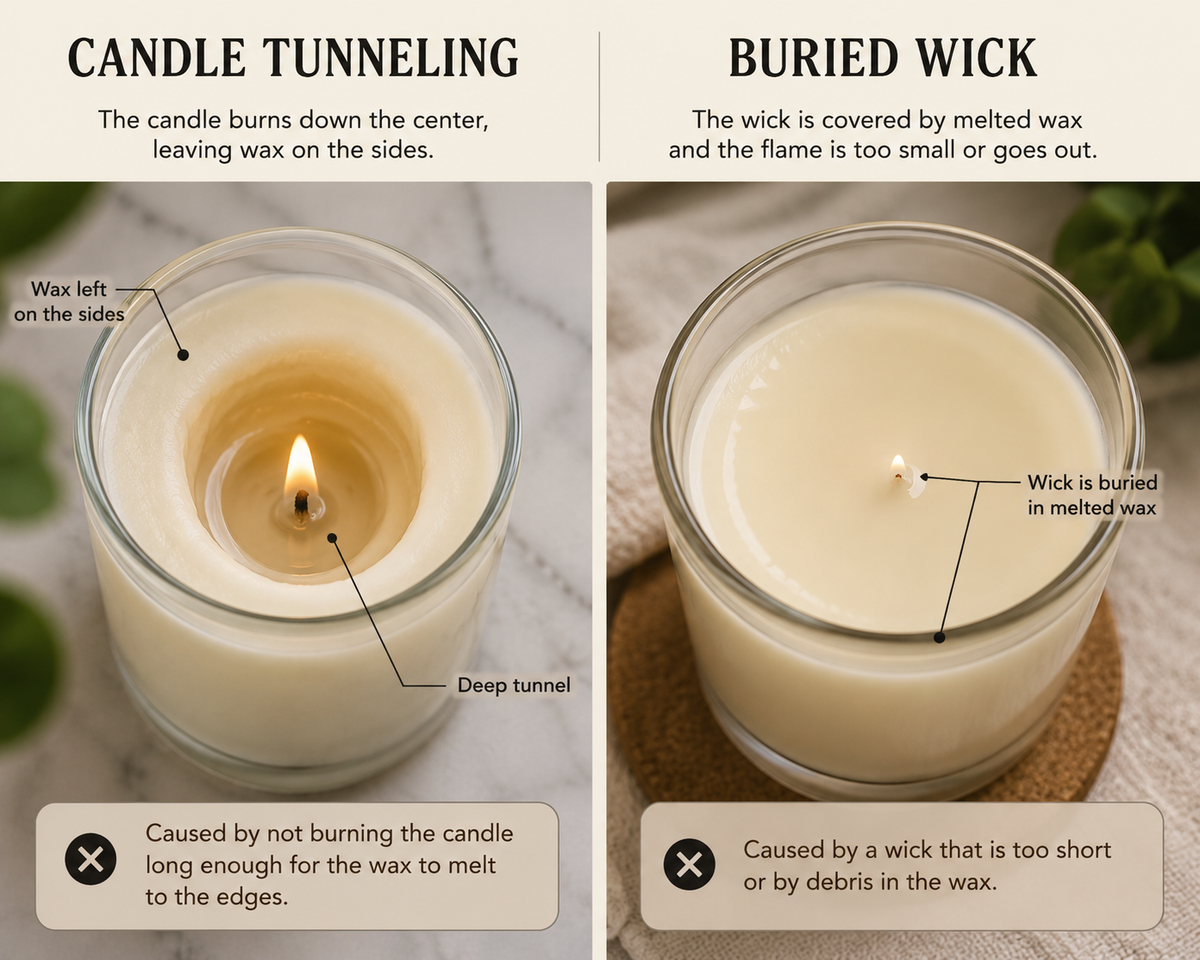 How to Fix a Tunneling Candle