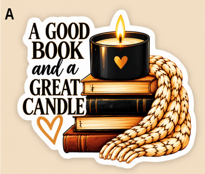 Vinyl Candle Themed Decals