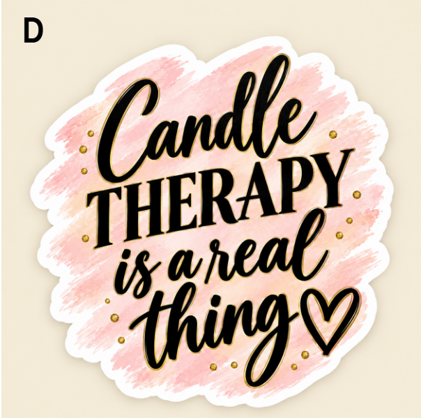 Vinyl Candle Themed Decals