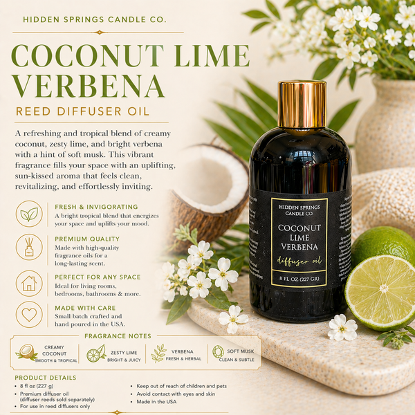 Coconut Lime Verbena Diffuser Oil