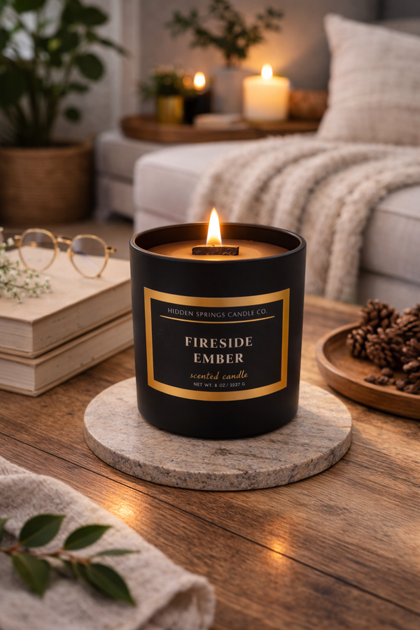 Fireside Ember Candle-Hidden Springs Candle Co