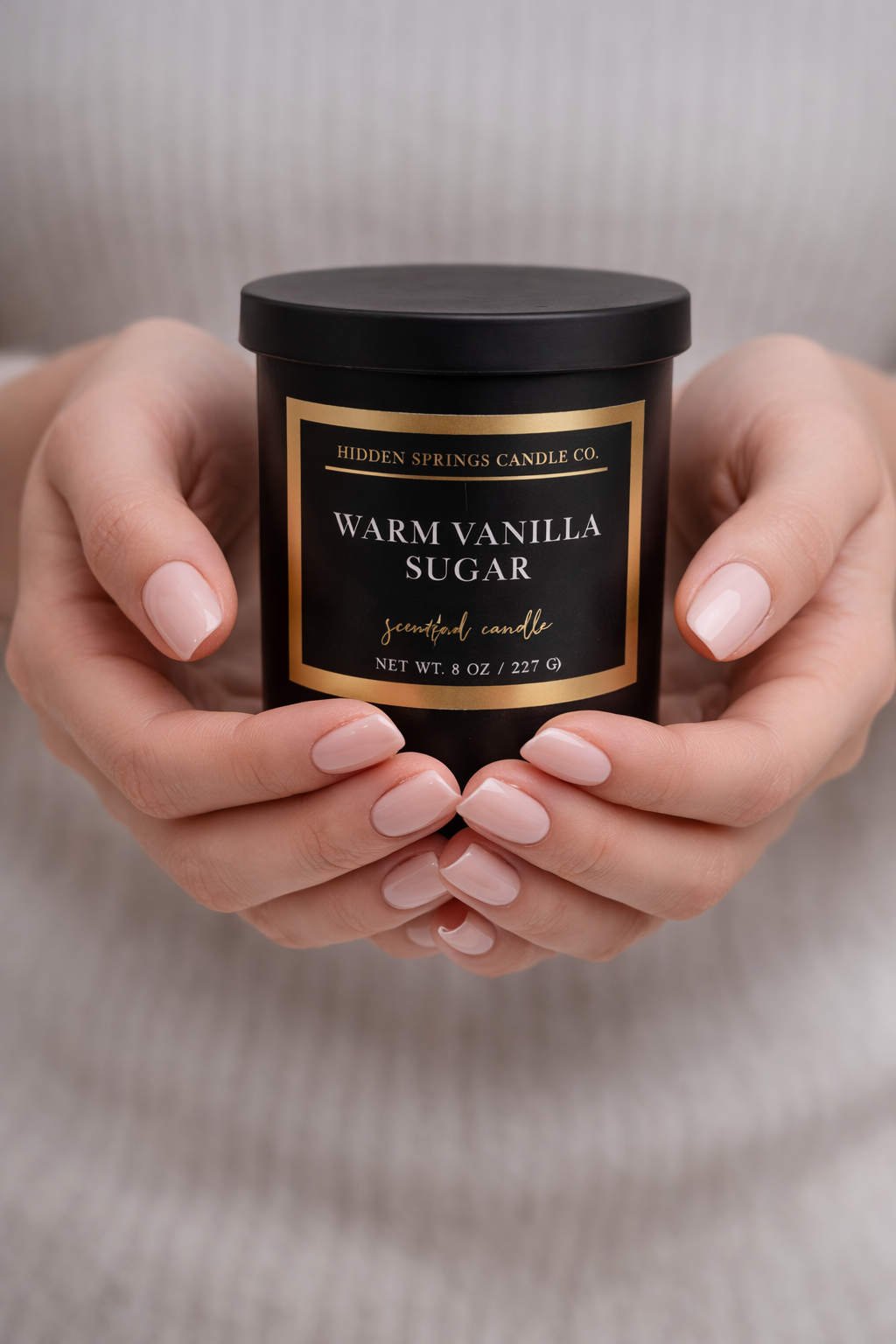 Warm Vanilla Sugar Candle-Hidden Springs Candle Co