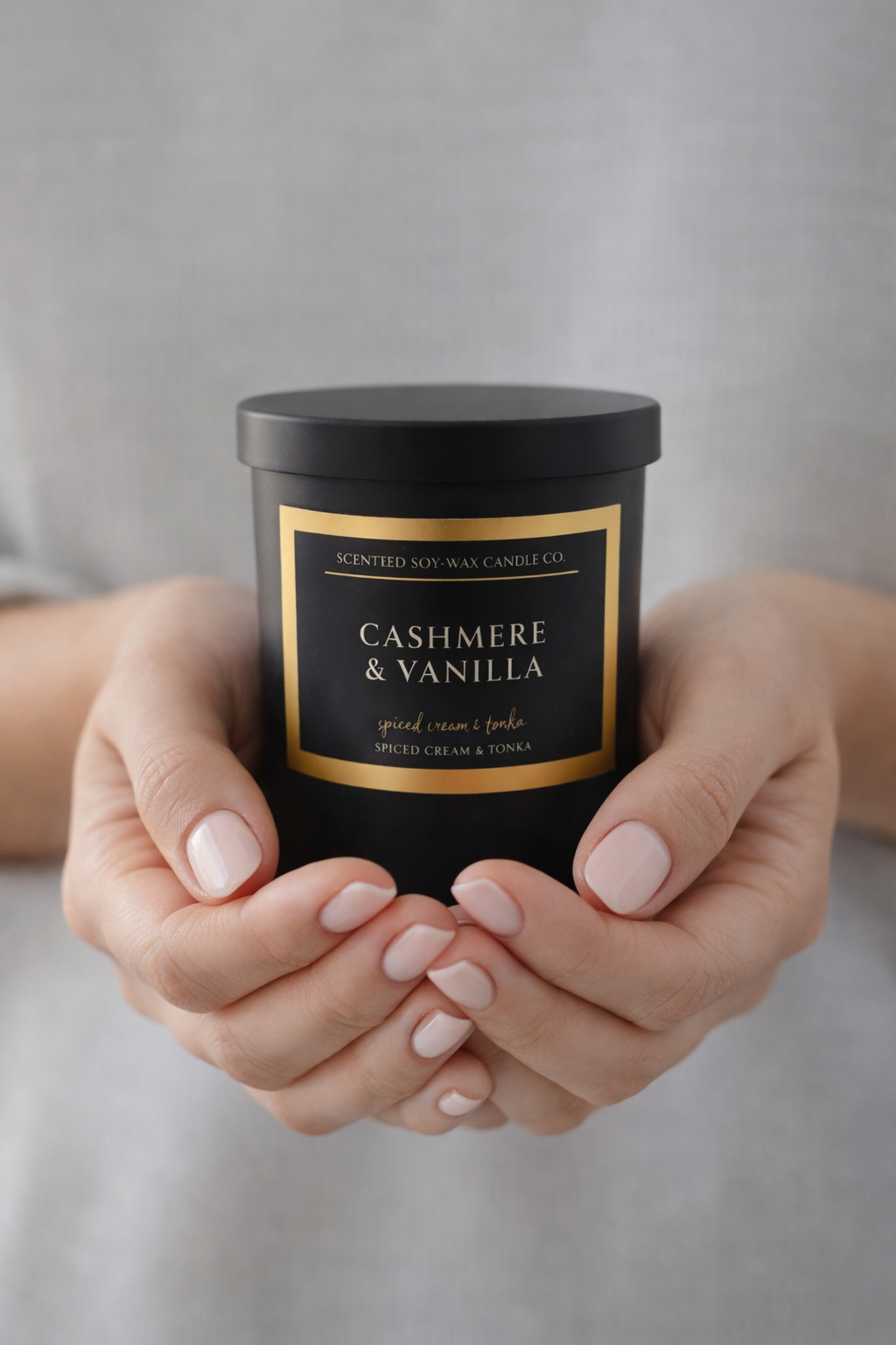 Cashmere Vanilla 8 oz Crackling Wood Wick Soy Candle