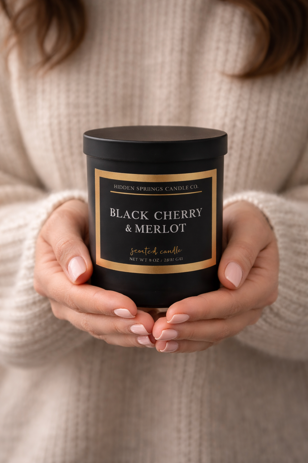 Black Cherry Merlot Candle Hidden Springs Candle Co