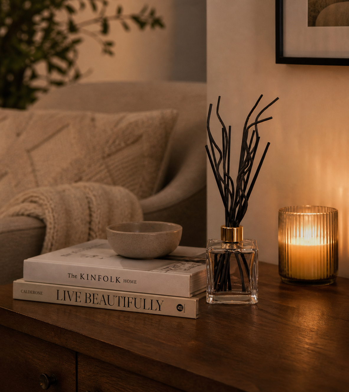 Modern Square Glass Diffuser Set