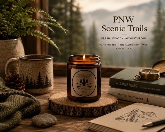 PNW Scenic Trails Candle