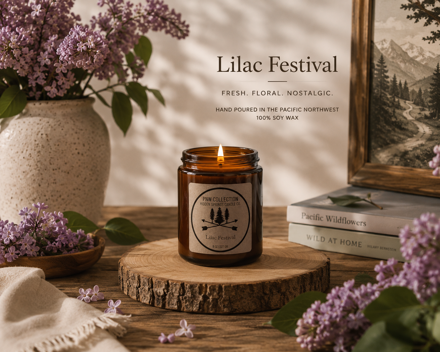 Lilac Festival Candle