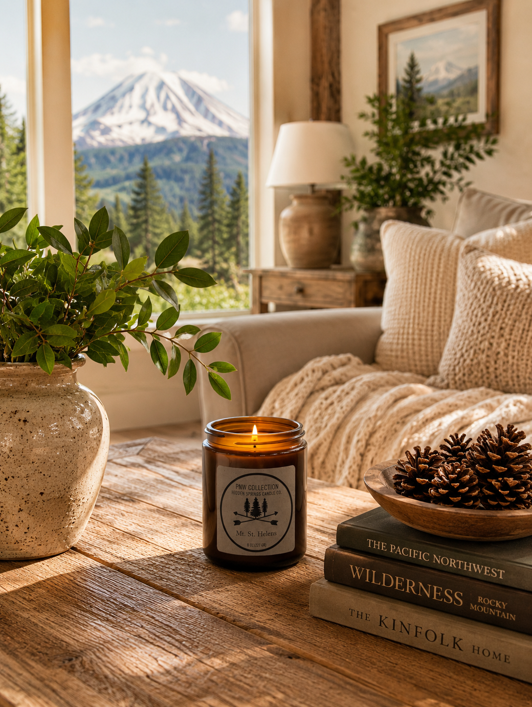 Mount St Helens Candle