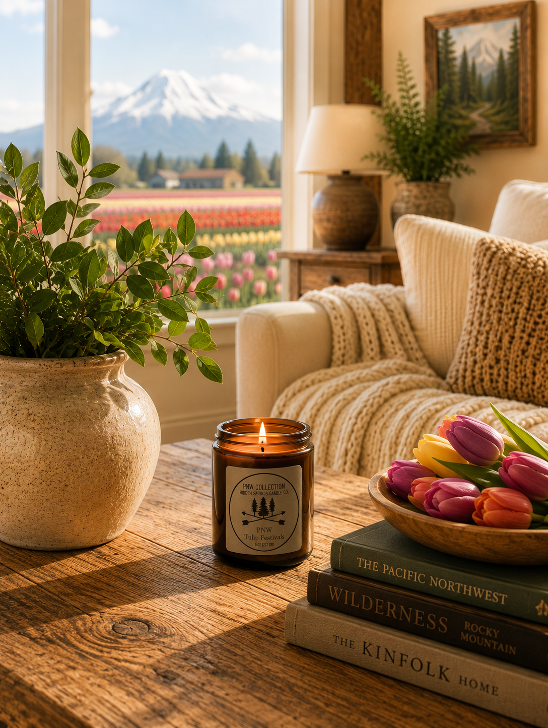 PNW Tulip Festivals Candle