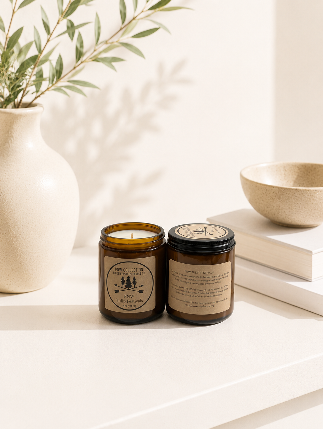 PNW Tulip Festivals Candle