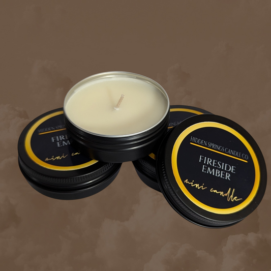 2 OZ FIRESIDE EMBER MINI CANDLE-Hidden Springs Candle Co