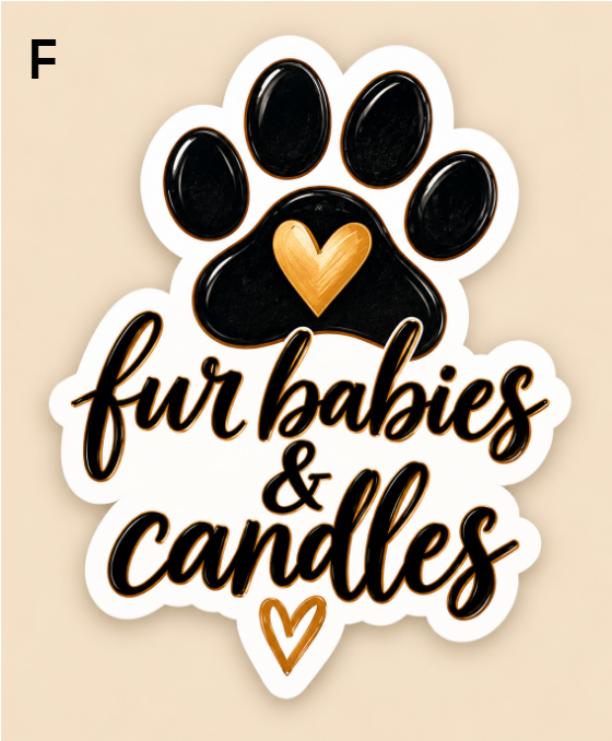 Vinyl Candle Themed Decals