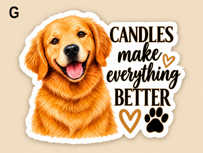 Vinyl Candle Themed Decals