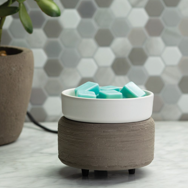 Grey Texture 2-In-1 Classic Fragrance Warmer