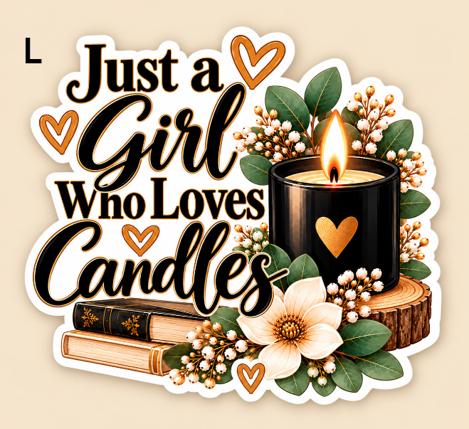Vinyl Candle Themed Decals