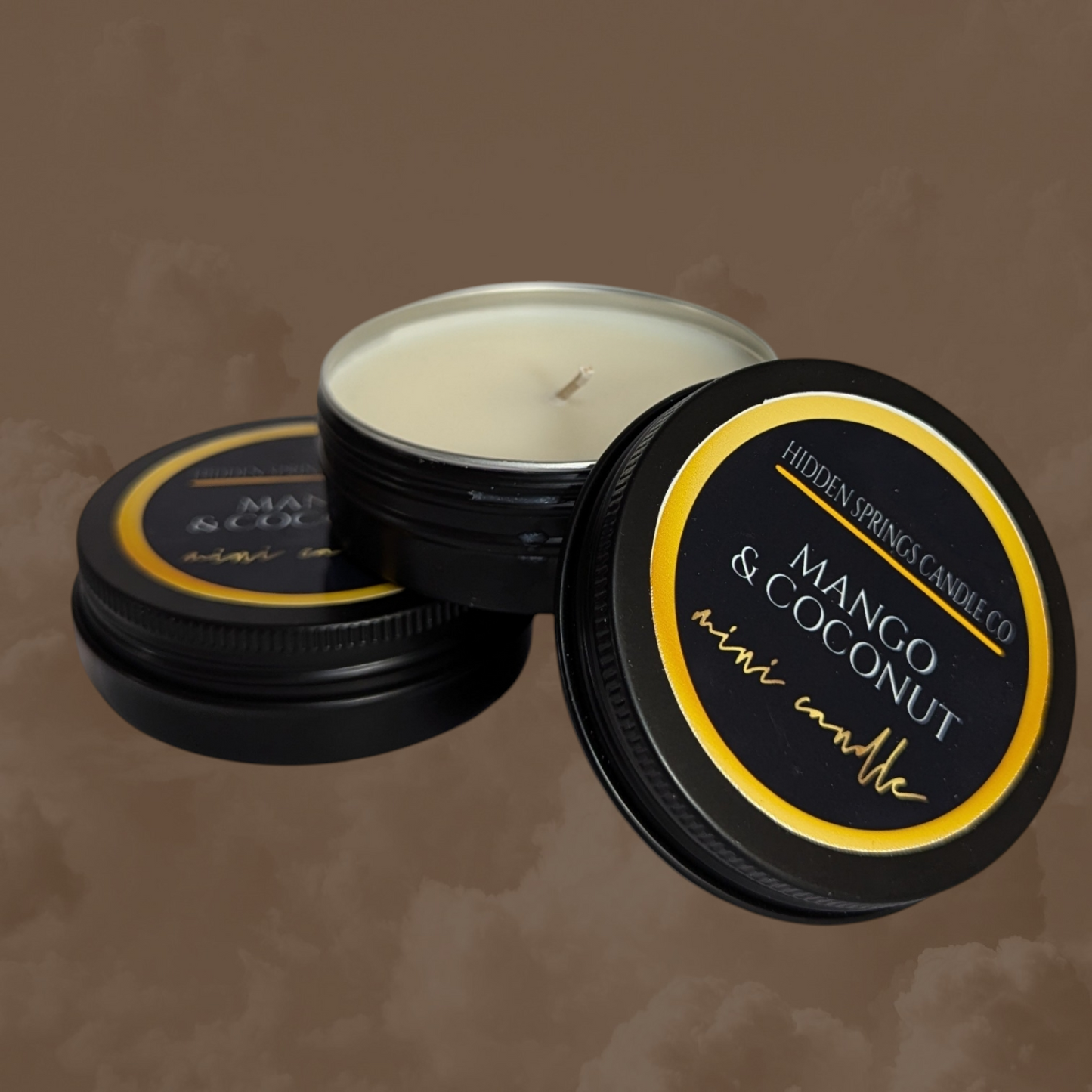 2 OZ MANGO & COCONUT MINI CANDLE-Hidden Springs Candle Co