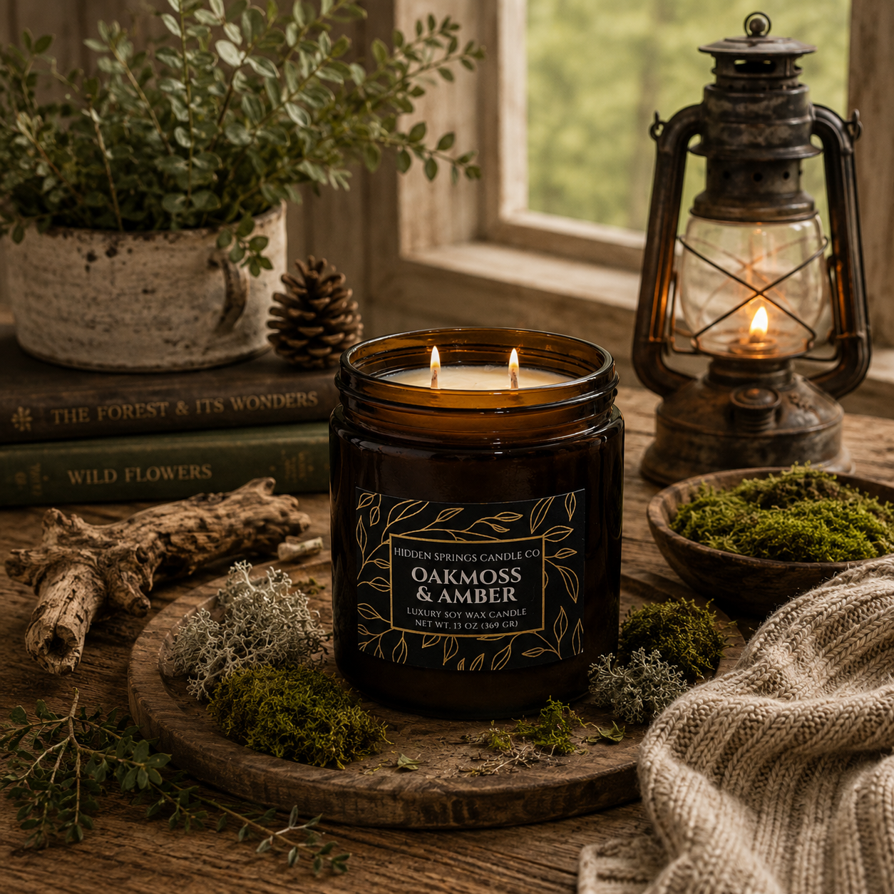 Oakmoss & Amber Candle