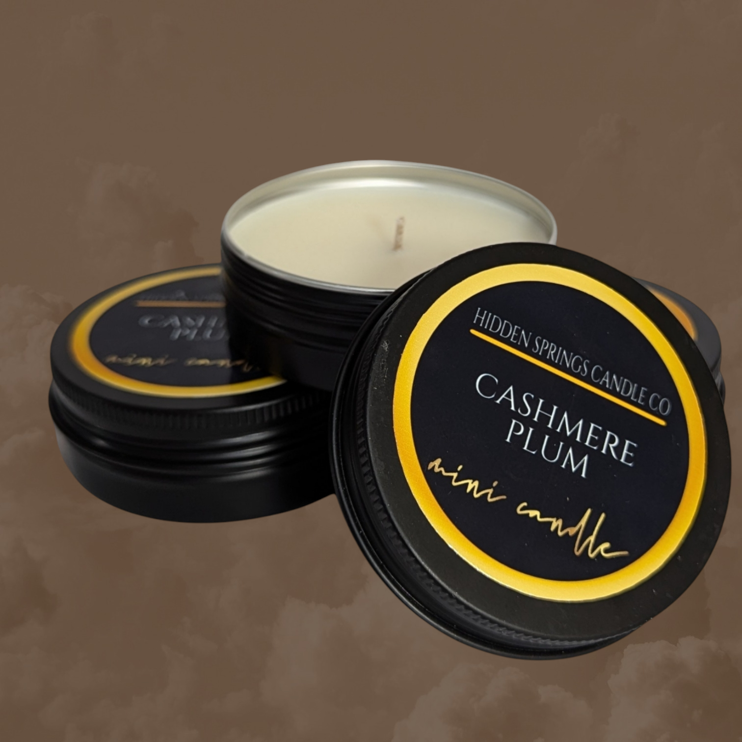 2 OZ CASHMERE PLUM MINI CANDLE-Hidden Springs Candle Co