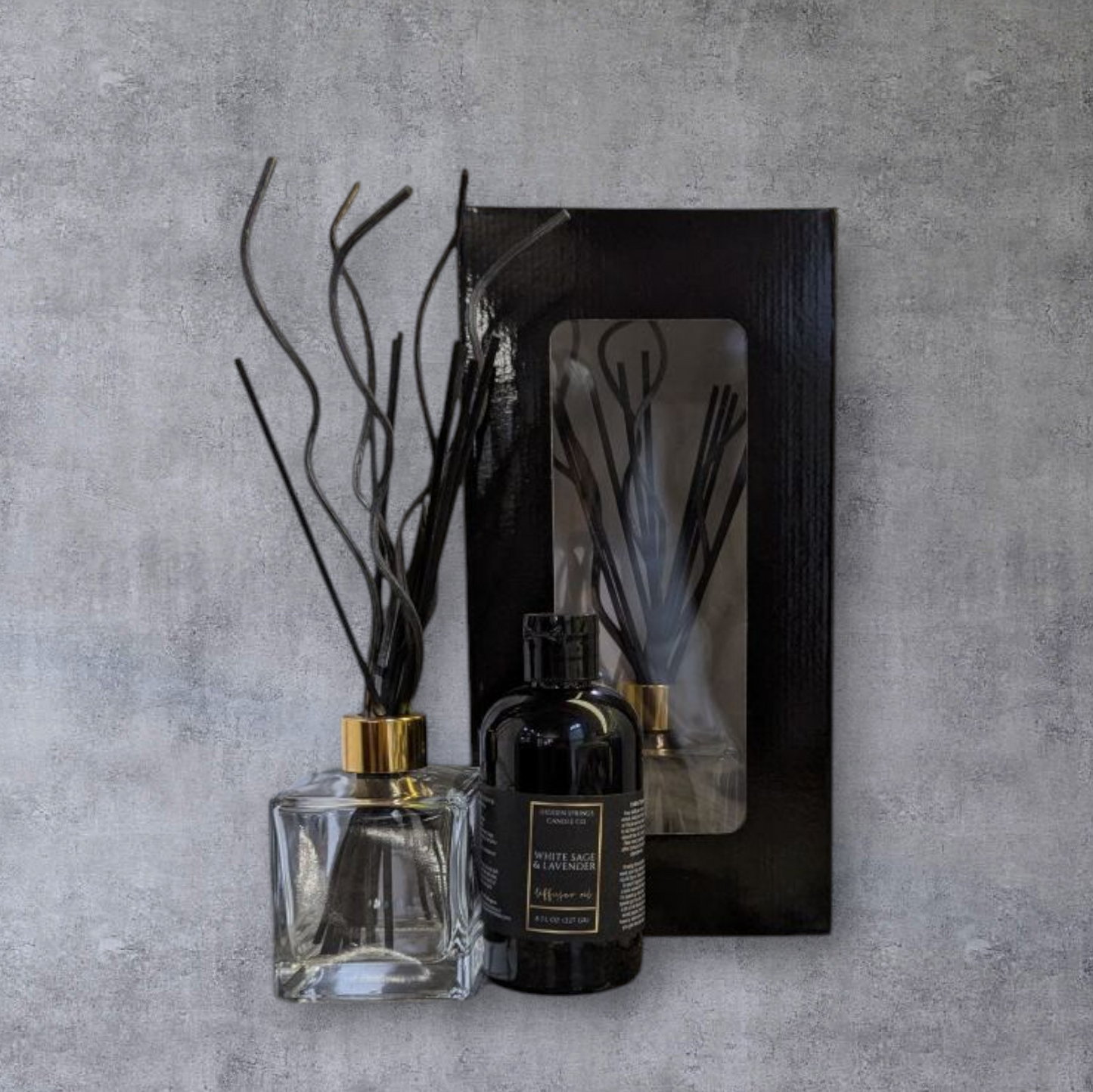Modern Square Glass Diffuser Set