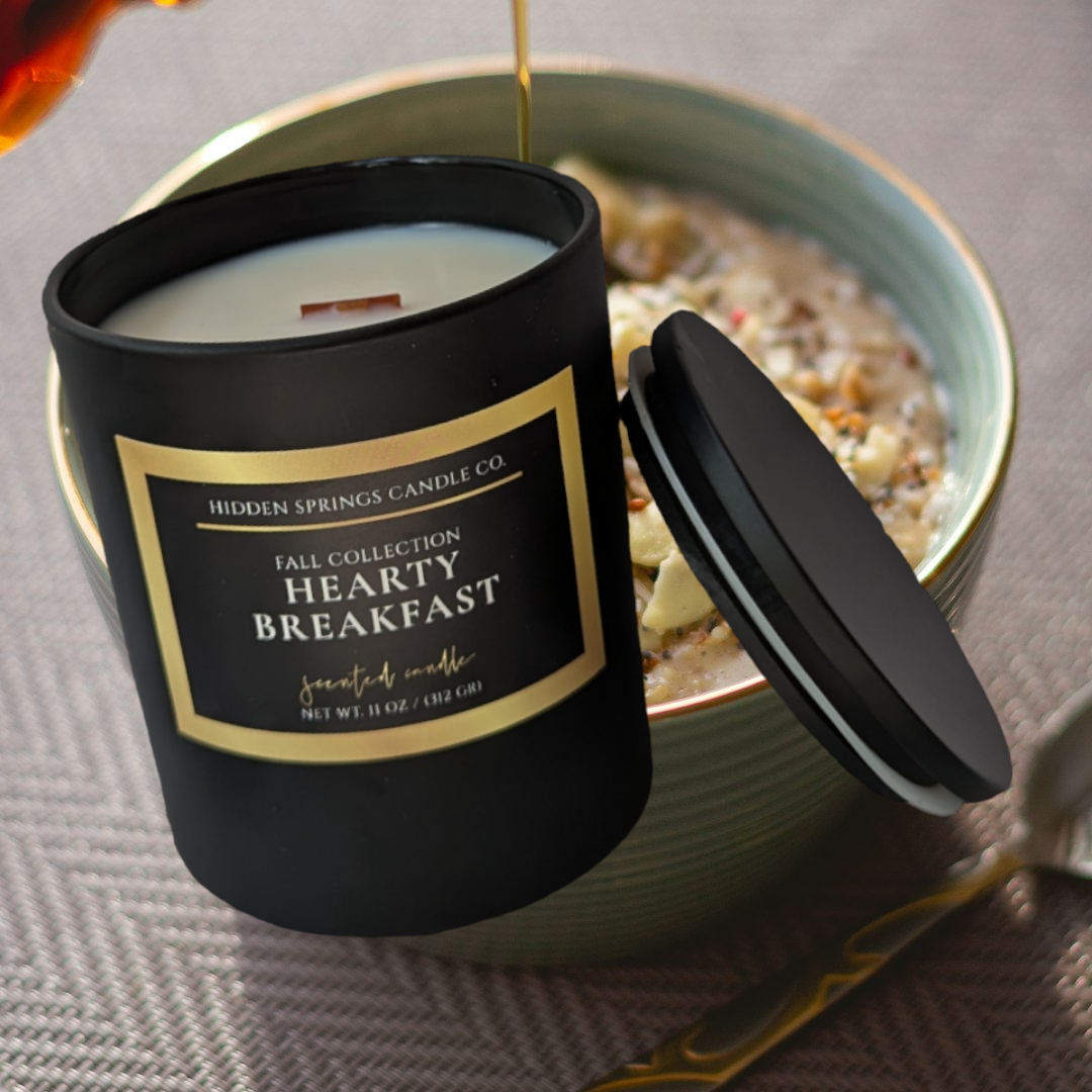 Fall Harvest Hearty Breakfast Luxury Coconut Soy Candle