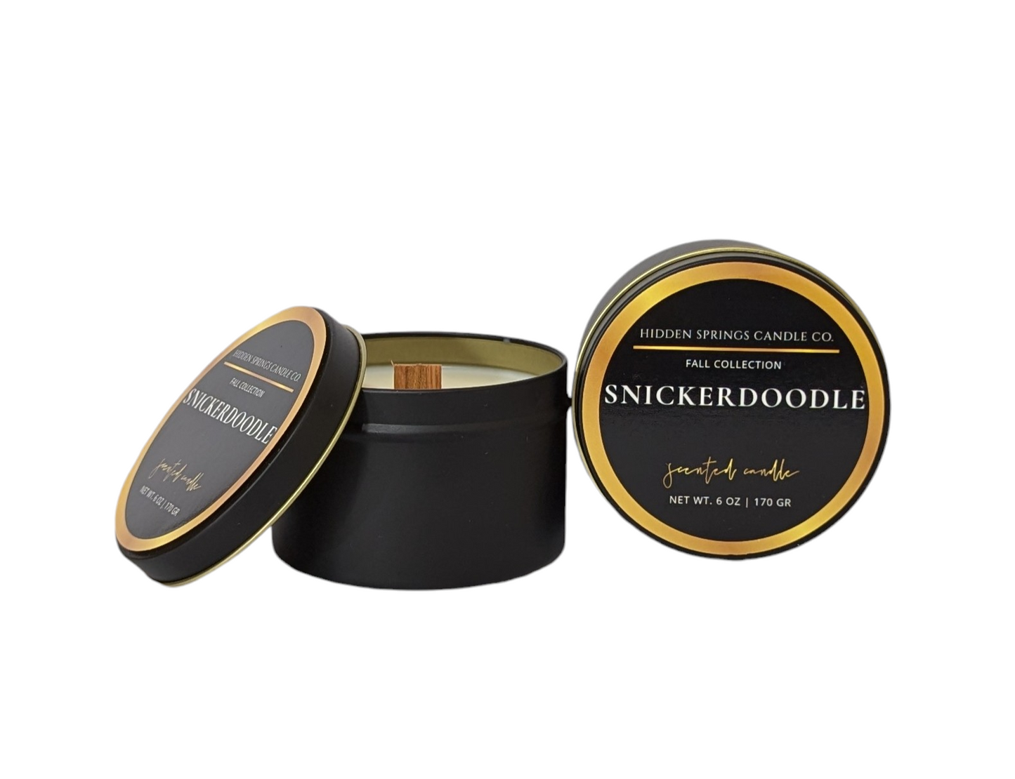 Fall Harvest Snickerdoodle Luxury Coconut Soy Candle-Hidden Springs Candle Co