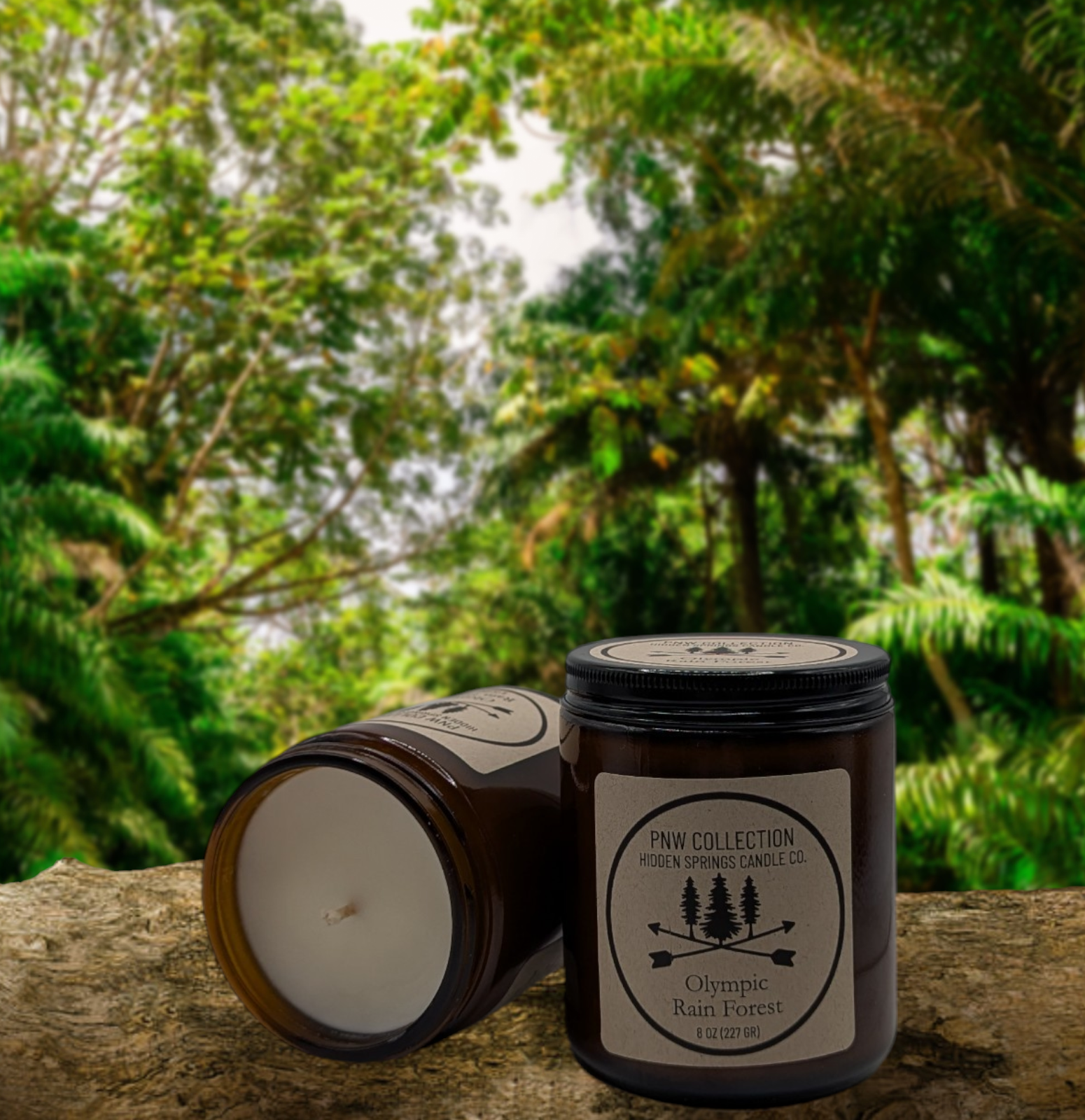 Olympic Rain Forest Candle-Hidden Springs Candle Co