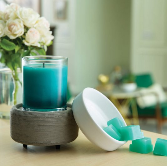 Gray and White  2 in 1 Wax Melt Warmer