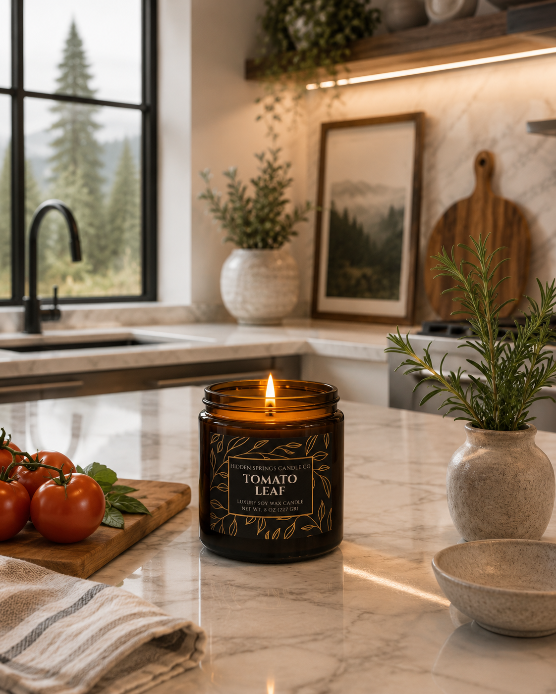 Tomato Leaf Candle