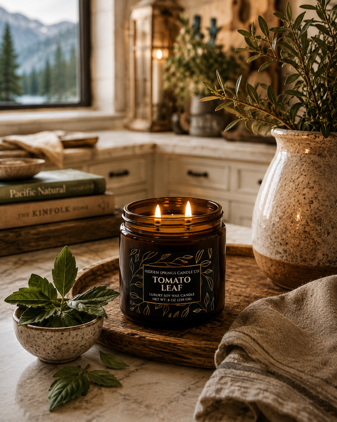 Tomato Leaf Candle