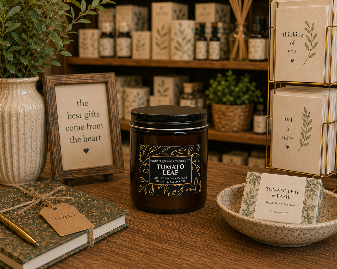 Tomato Leaf Candle