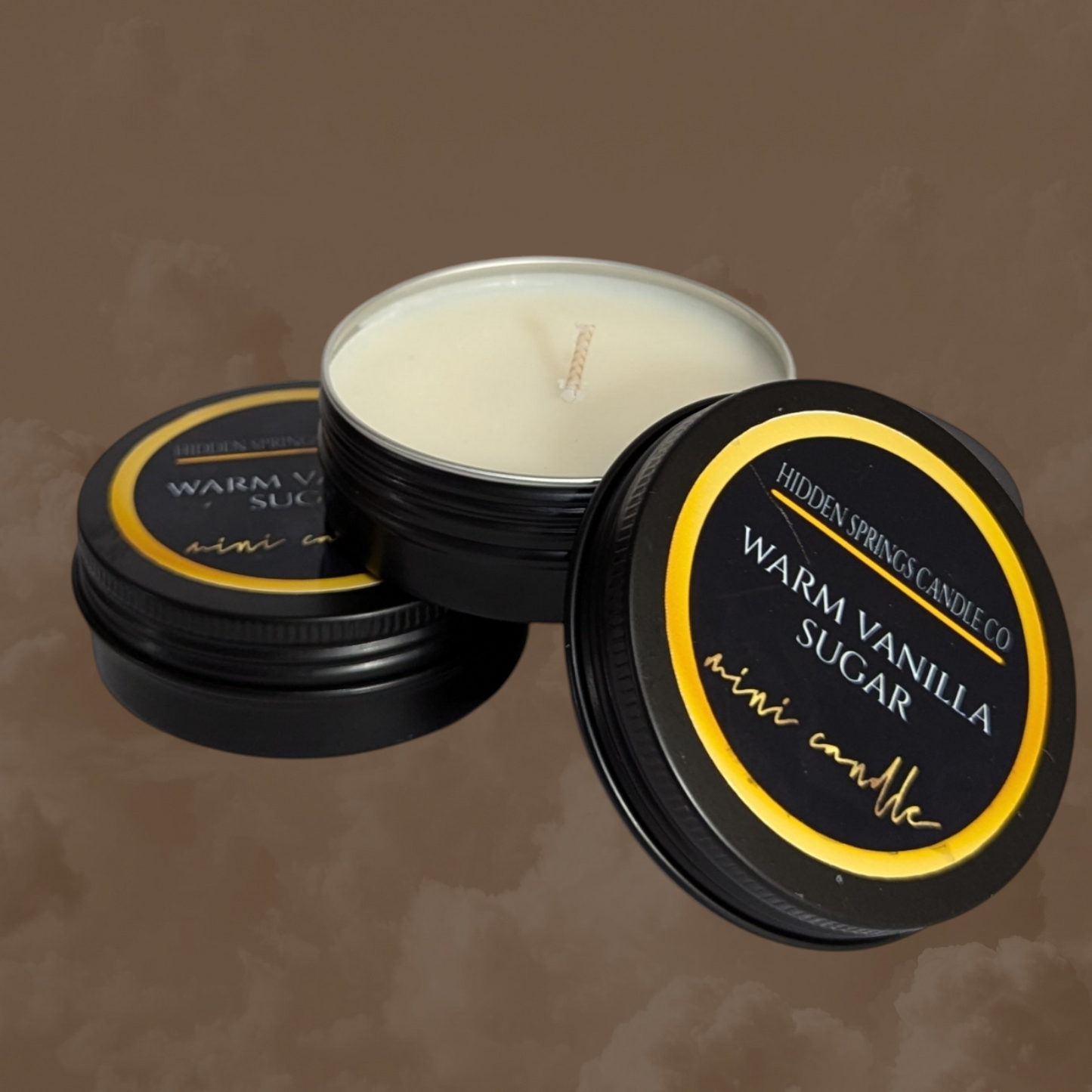 2 OZ WARM VANILLA SUGAR MINI CANDLE-Hidden Springs Candle Co