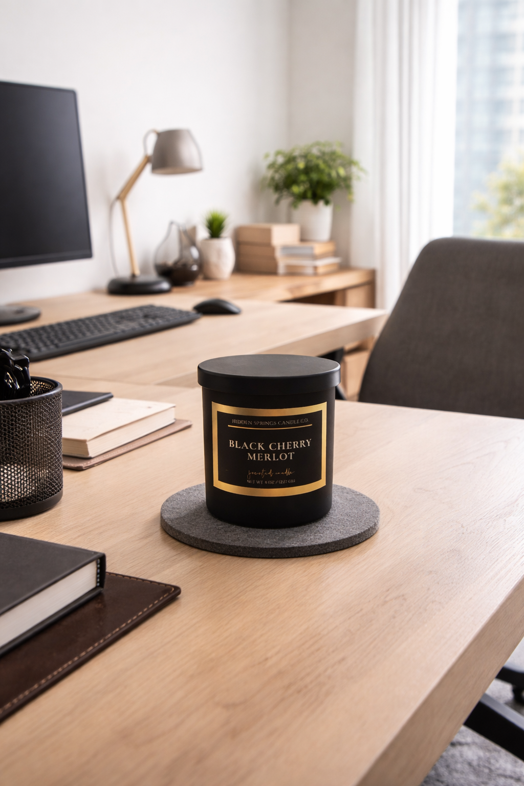 Black Cherry Merlot Candle Hidden Springs Candle Co