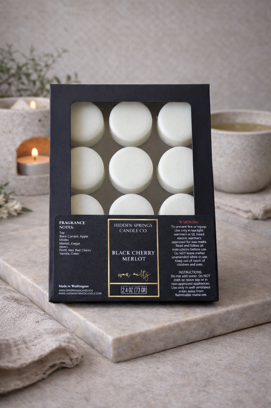 Black Cherry Merlot Wax Melts-Hidden Springs Candle Co