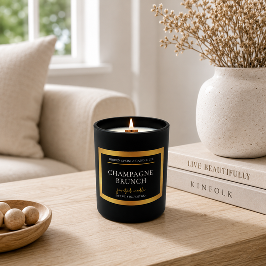 Champagne Brunch 11 OZ Crackling Wood Wick Candle