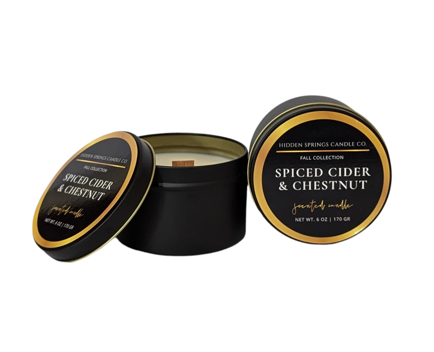 Fall Harvest Spiced Cider & Chestnut Luxury Coconut Soy Candle