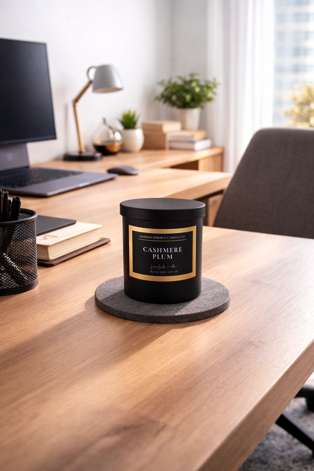Cashmere Plum Candle-Hidden Springs Candle Co