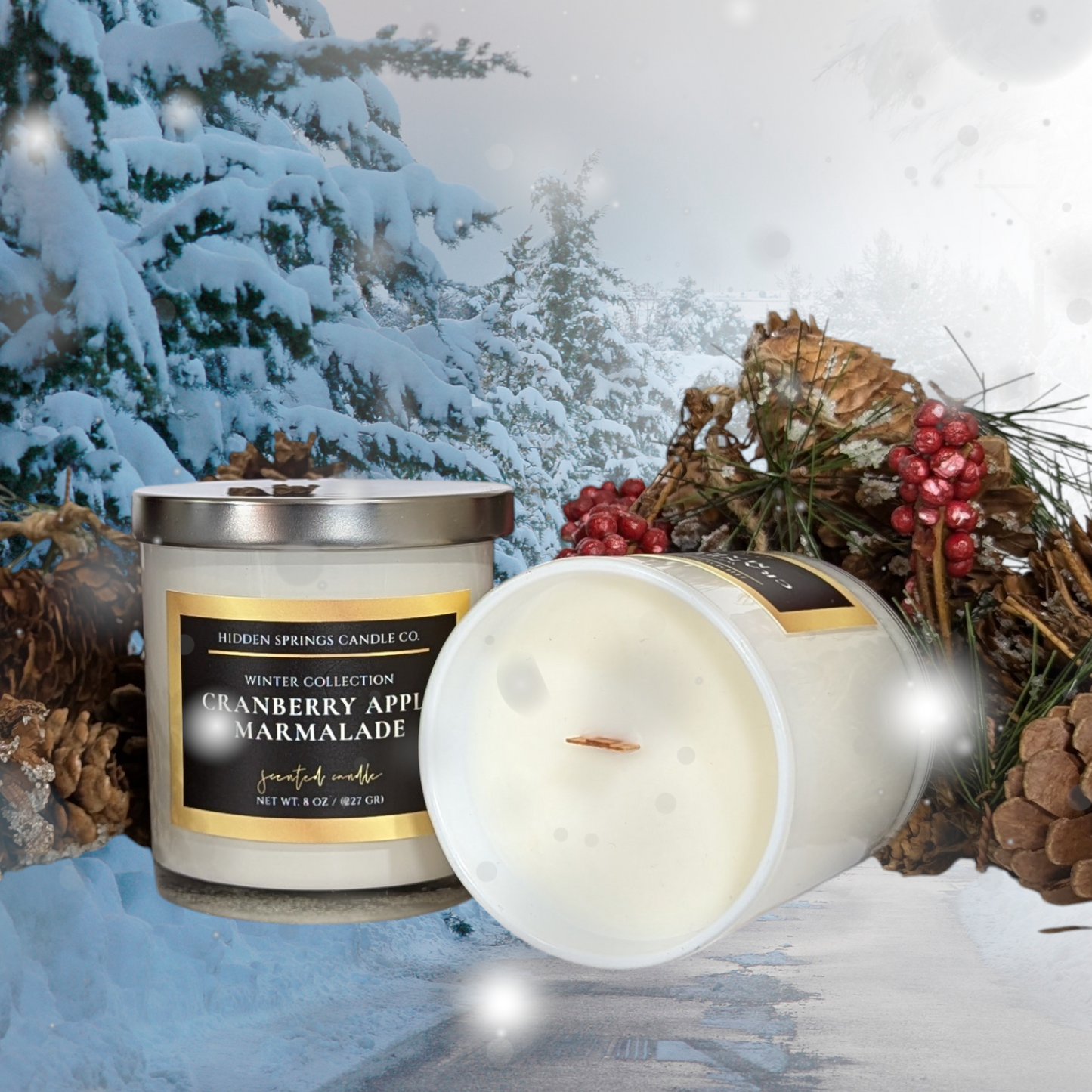 Cranberry Apple Marmalade Winter Fragrance Soy Candle