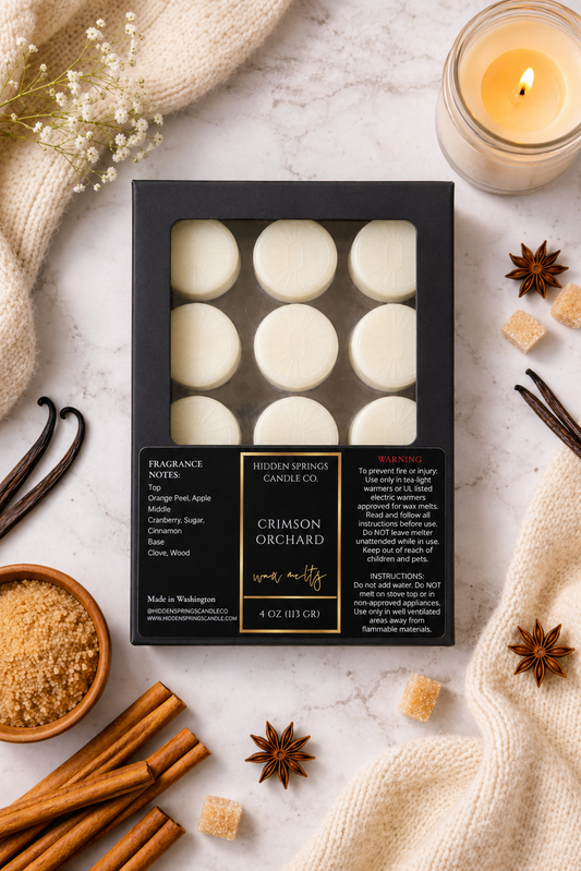 Crimson Orchard 12-Pack Soy Wax Melts | Hand-Poured Coconut Soy Wax Melts