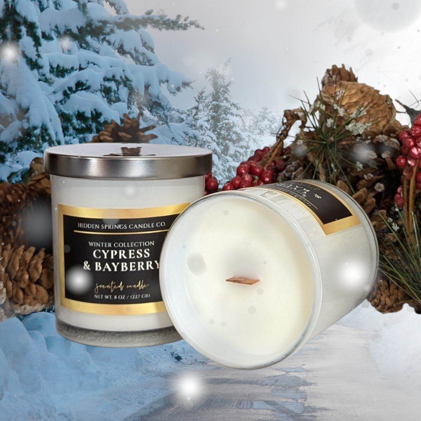 Cypress & Bayberry Winter Fragrance Soy Candle