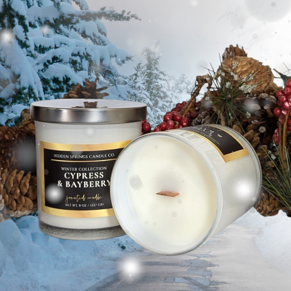 Cypress & Bayberry Candle-Hidden Springs Candle Co