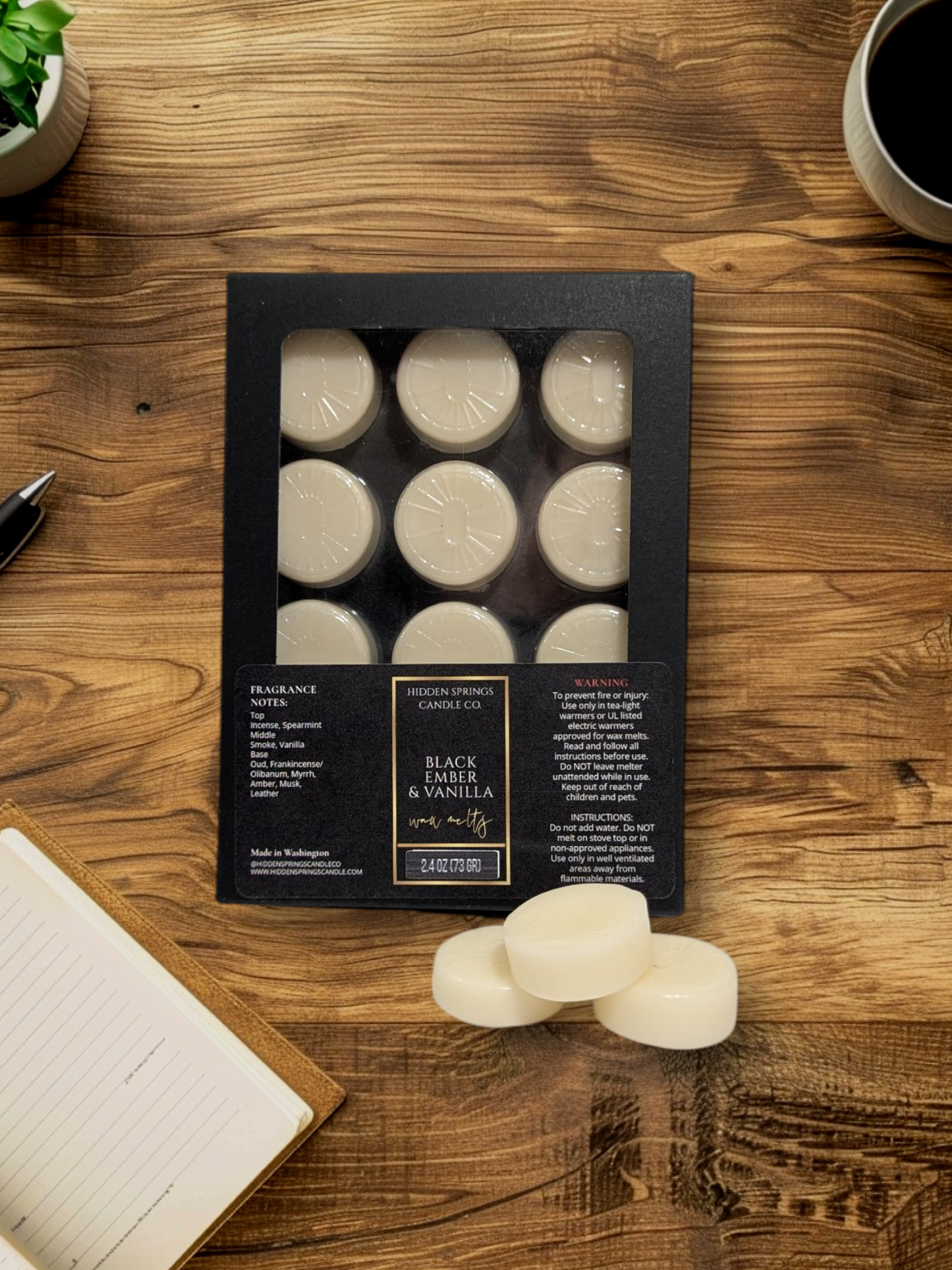 Black Ember & Vanilla Wax Melts