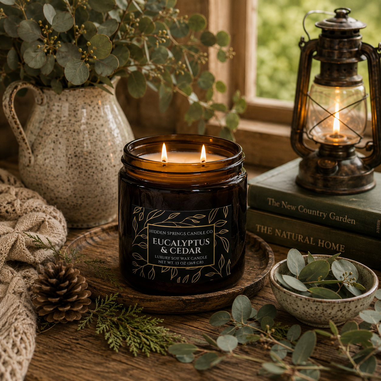 Eucalyptus & Cedar Candle