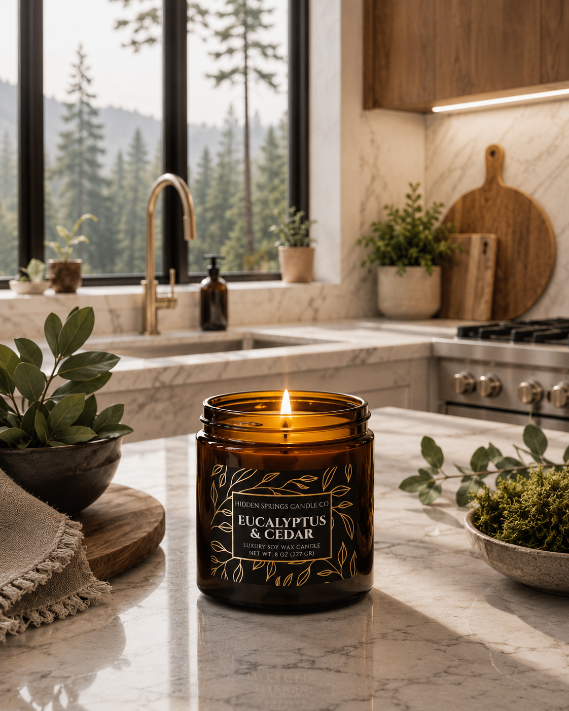 Eucalyptus & Cedar Candle
