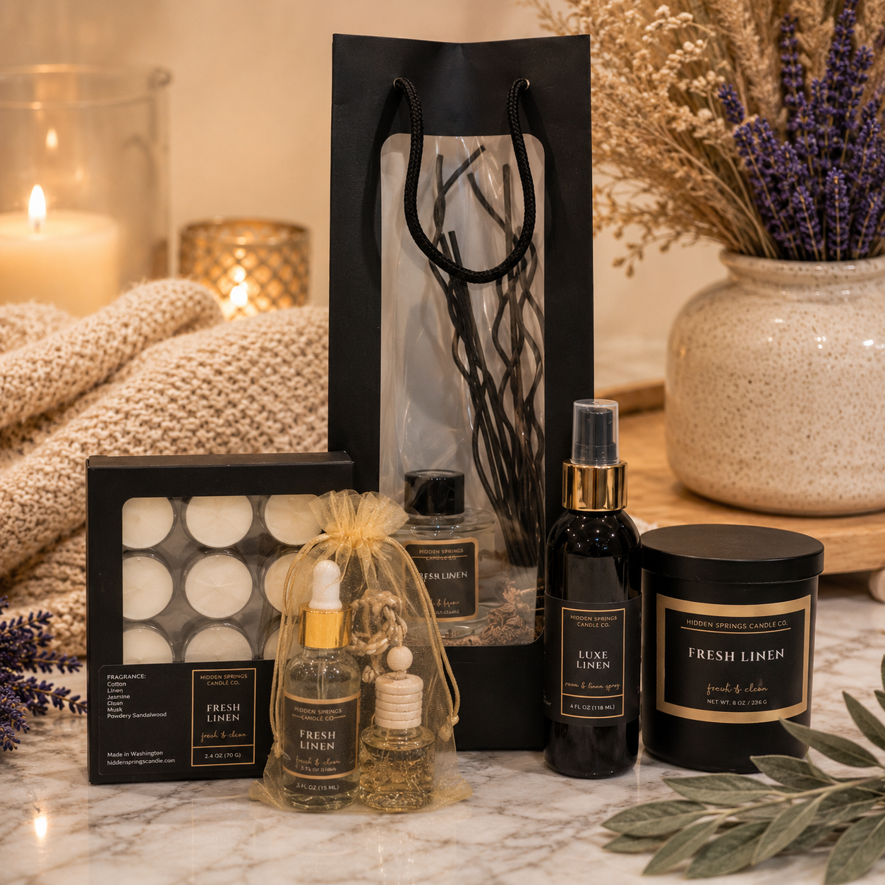 Linen Luxury Home Fragrance Bundle