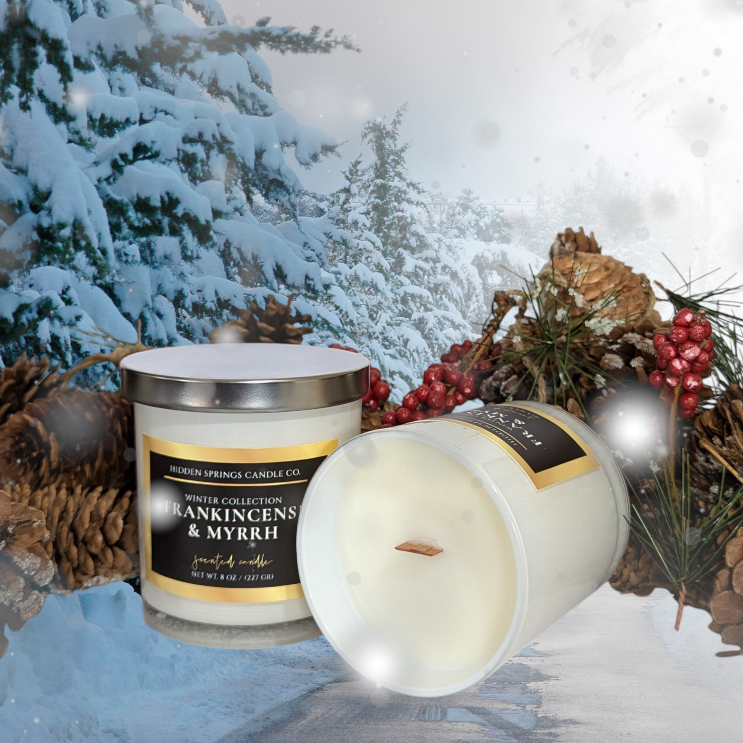 Frankincense & Myrrh Winter Fragrance Soy Candle