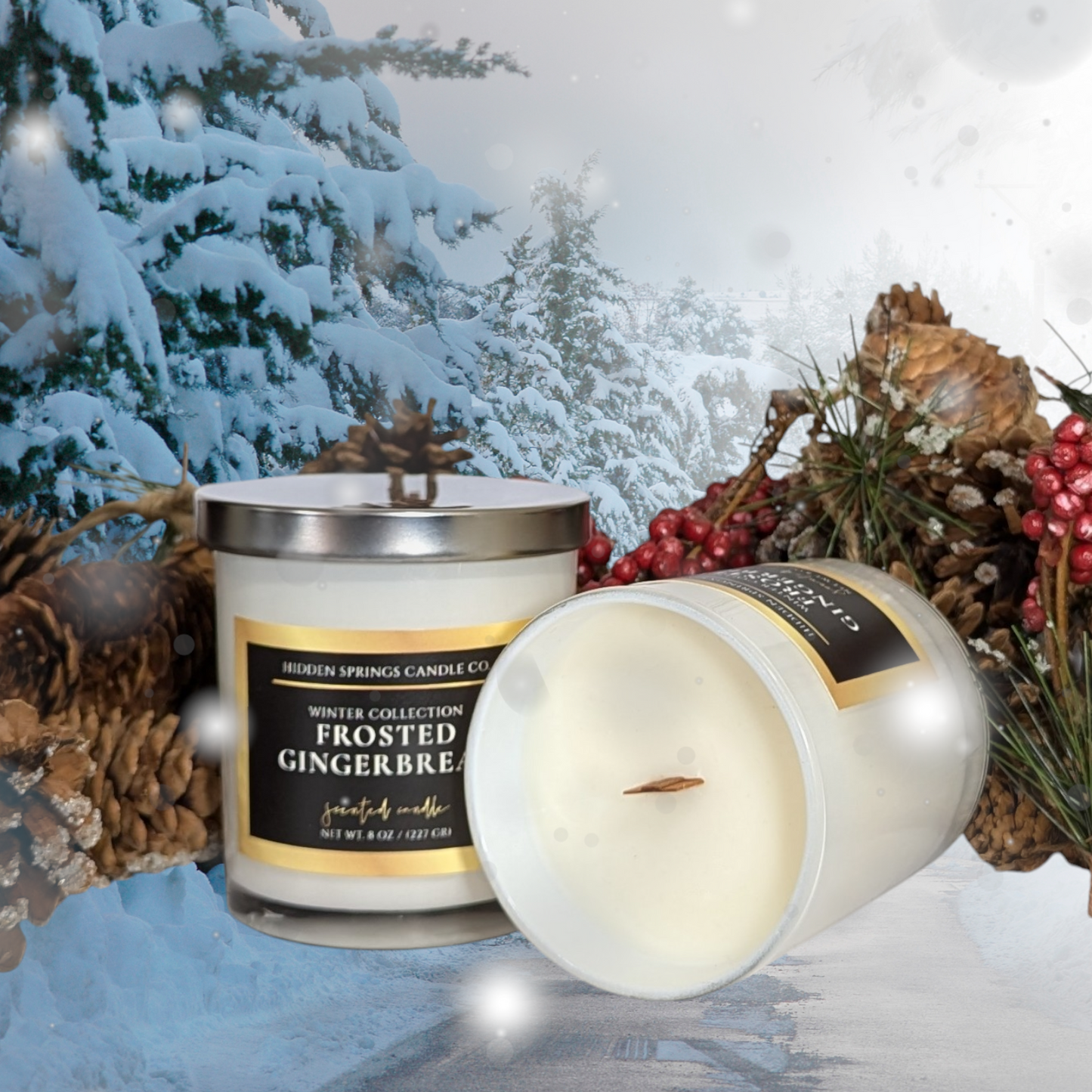 Frosted Gingersbread Winter Fragrance Soy Candle