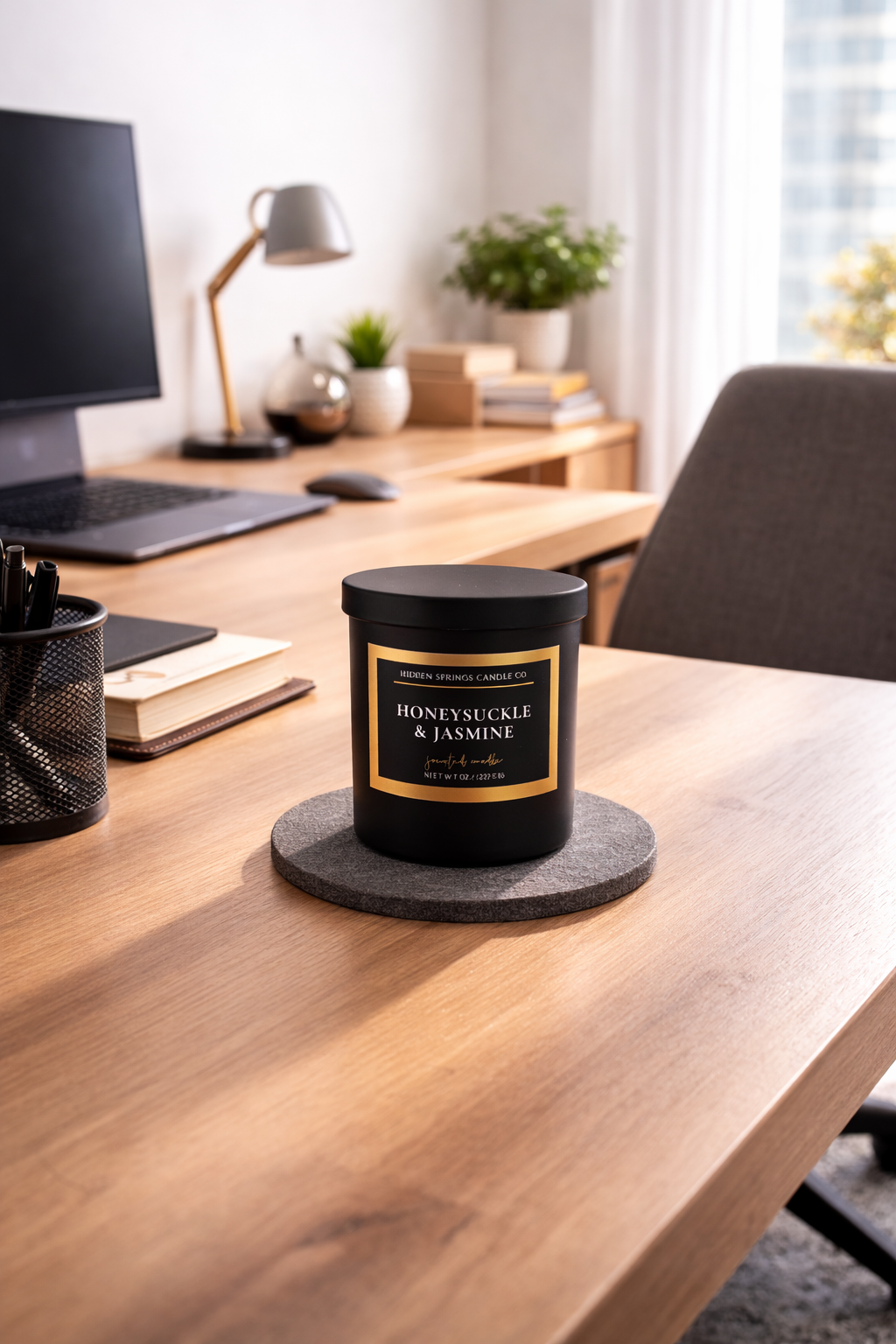 Honeysuckle & Jasmine Candle-Hidden Springs Candle Co