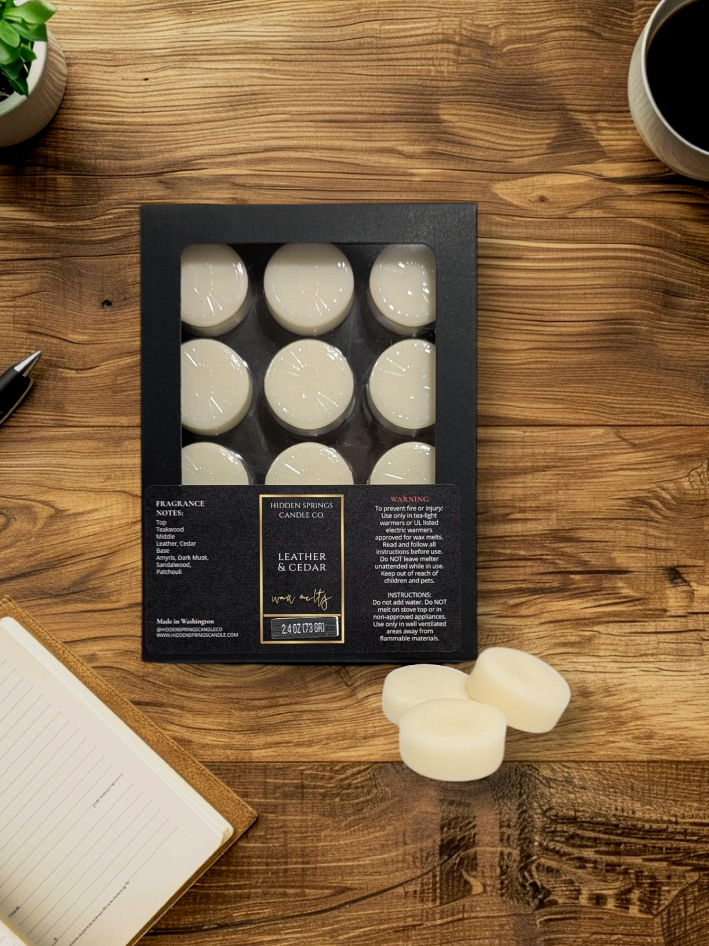 Leather & Cedar Wax Melts