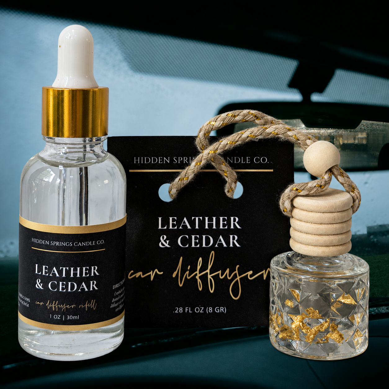 Luxury Hanging Car Diffuser with Refill